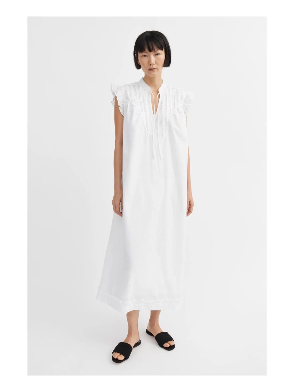 Skall Studio Aurora Embroidered Organic Cotton Maxi Dress